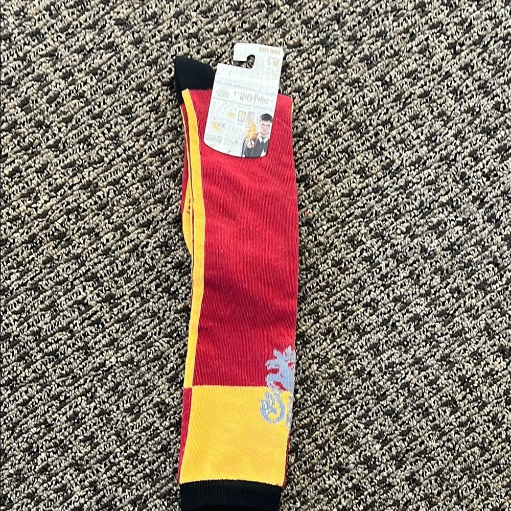 Hogwarts Red and Yellow Casual Socks Eye-Catching Design